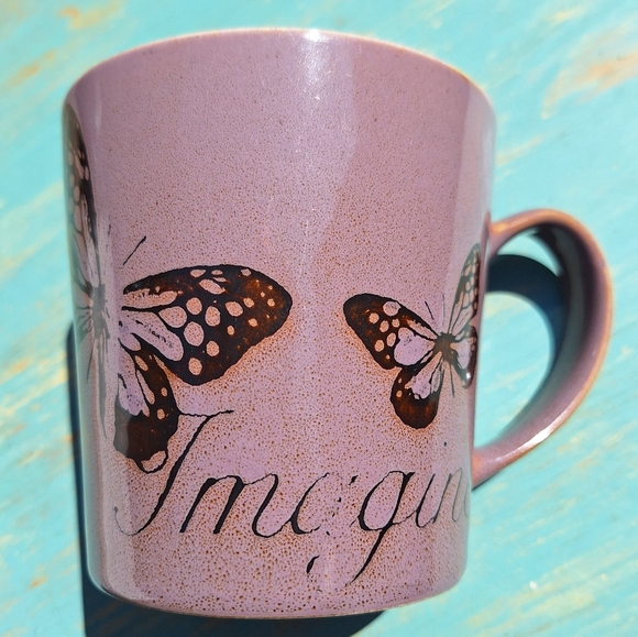 Vintage Butterfly Mug Pfaltzgraff Mugs Purple Coffee Cup Decor Gifts Imagine - Picture 4 of 10